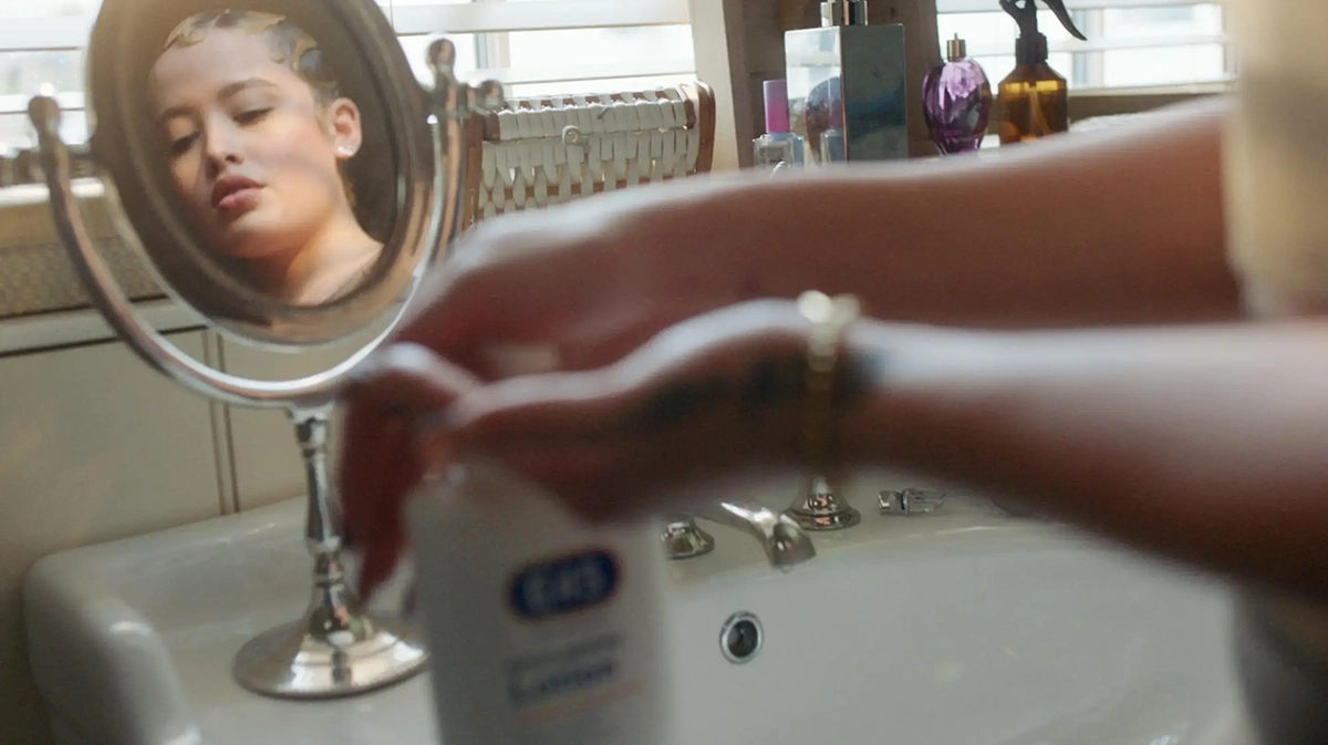 Woman Applying E45 Cream