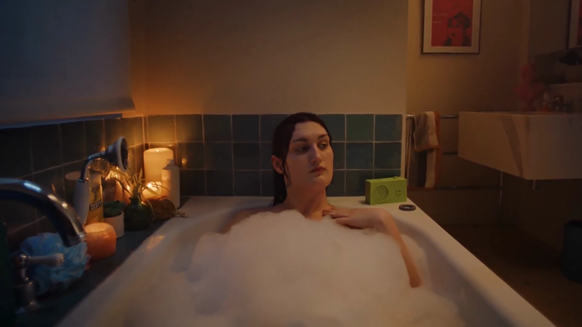 Woman in Bath for E45 Campaign