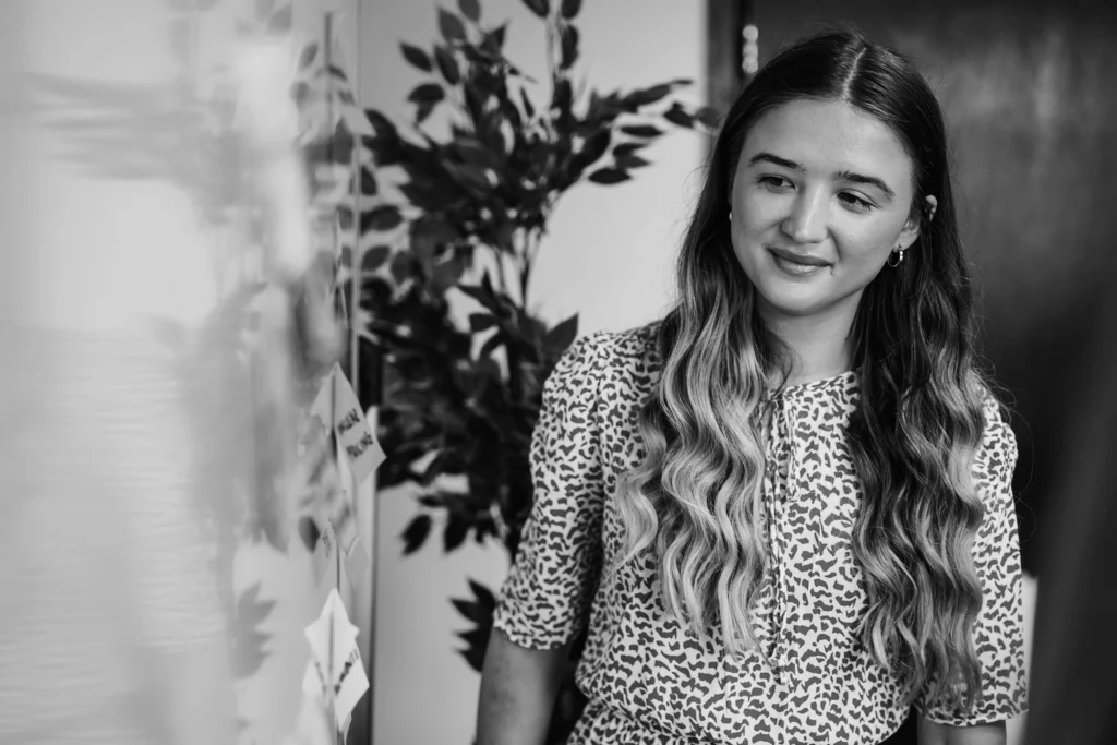 Marketer Using Whiteboard