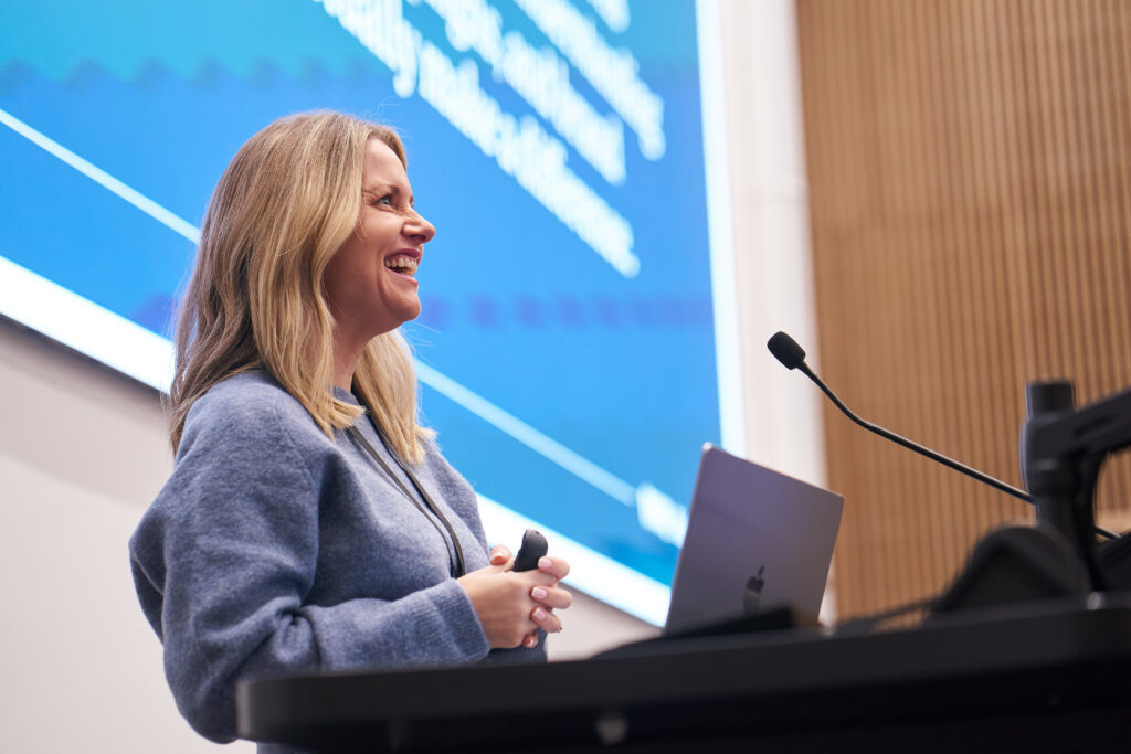 Claire MacDonald delivering a bootcamp